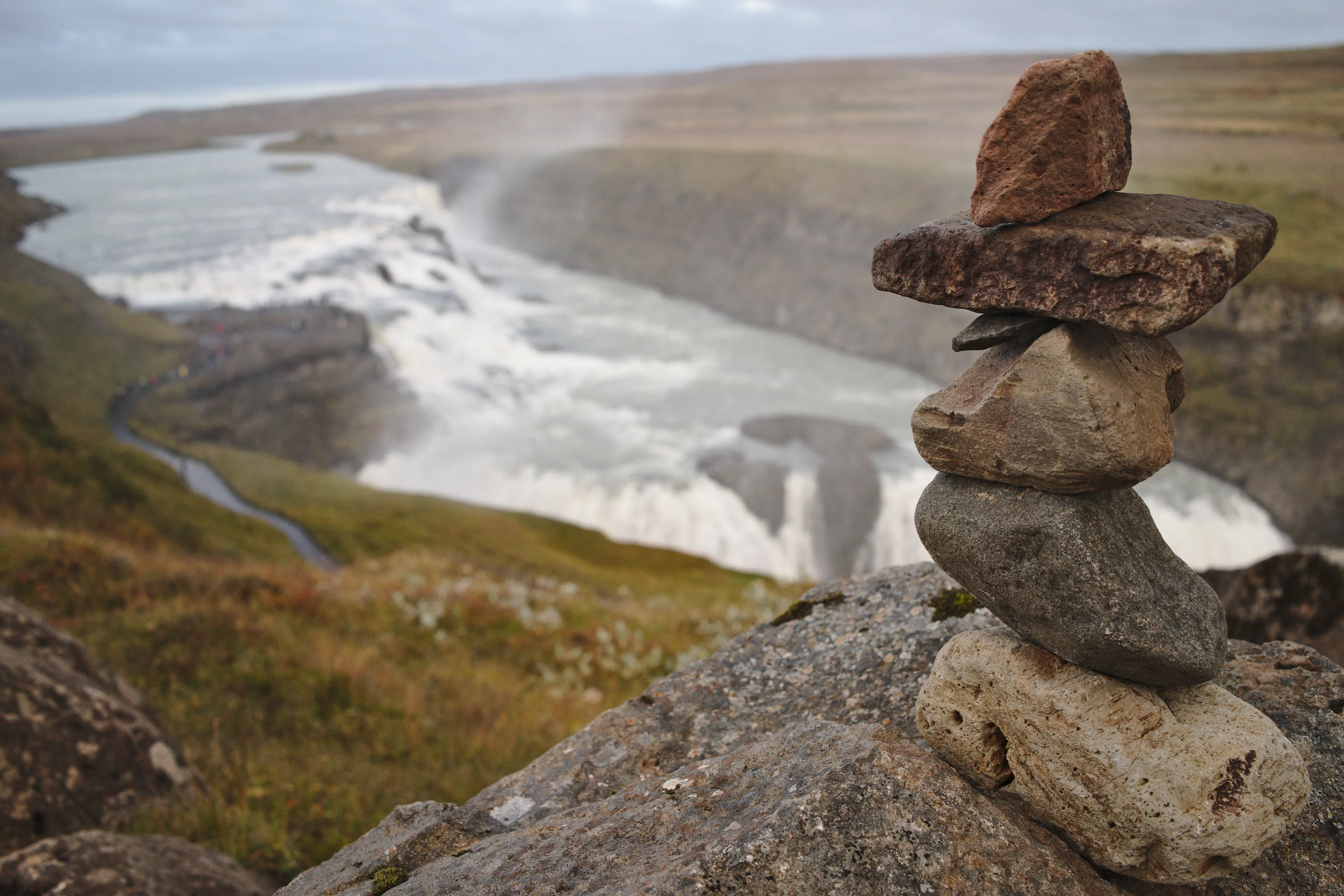 Gullfoss cairn