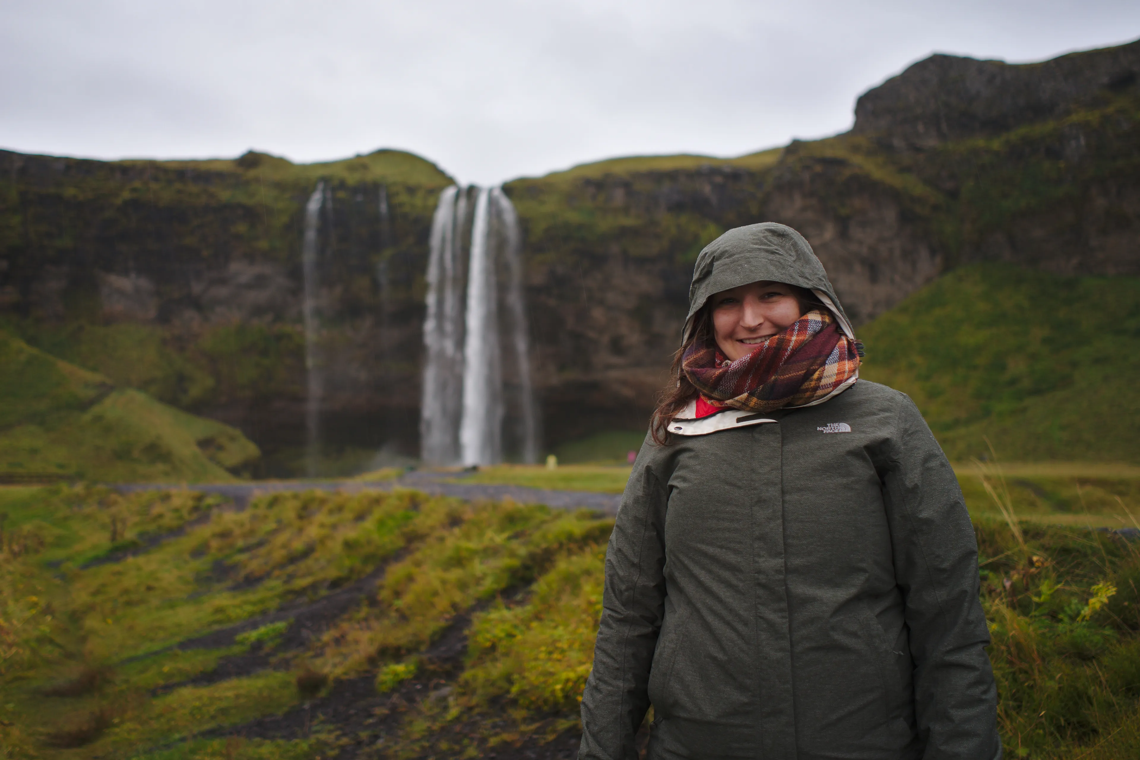 Seljalandsfoss behind
